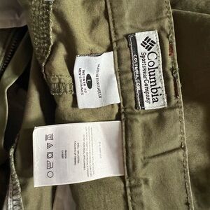 Columbia homes pants size L 32 olive green
